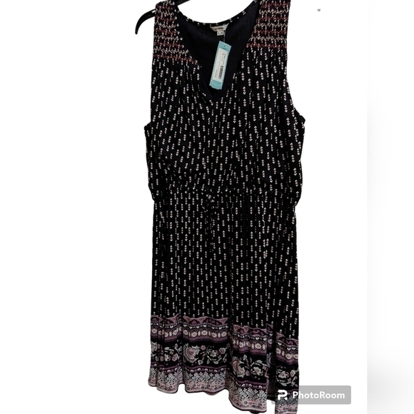 Sweet Grey brushed knit sleeveless dress XL, black multi color - Picture 1 of 12